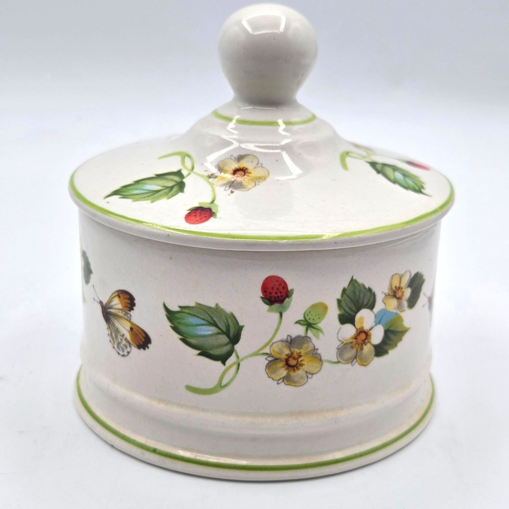 Old‎ Foley James Kent Strawberry Trinket Box with Lid from England VINTAGE
